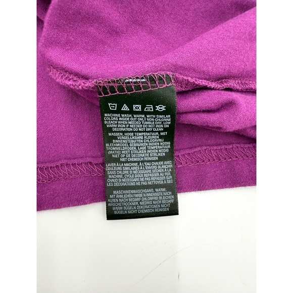 Harley-Davidson Shirt Womens XL Purple Scoop Neck Graphic Short Sleeve Made USA - Picture 9 of 9